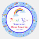 Search for cute cloud and rainbow stickers Baby shower
