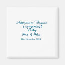 Search for engagement stamp magnets Engagement party name date