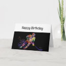 Search for hockey birthday cards Player
