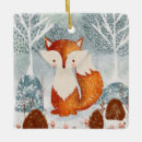 Search for cute fox christmas tree decorations Whimsical