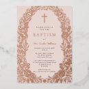Search for rose gold christening invitations Baby