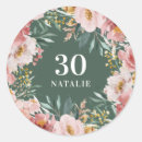 Search for floral watercolor stickers Botanical