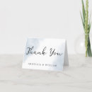 Search for dusty blue wedding thank you cards Minimal