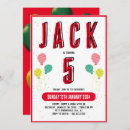 Search for 5th boy birthday invitations Modern