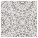 Search for mandala pattern fabric White