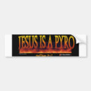 Search for flaming bumper stickers Jesus