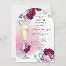 Search for champagne glass bridal shower invitations Floral