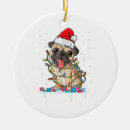 Search for pug christmas tree decorations Santa