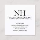 Search for square business cards Simple