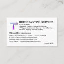 Search for house painter business cards Home improvement