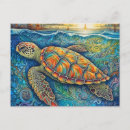 Search for sea turtle art postcards Turtles
