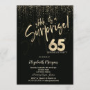 Search for surprise 65th birthday invitations Elegant