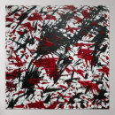 Search for red splatter posters Abstract