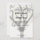 Search for love hearts wedding invitations Grey