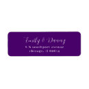 Search for royal purple return address labels Minimalist