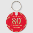 Search for eighty key rings 80th birthday