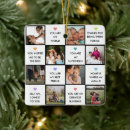 Search for photo collage christmas tree decorations I love you