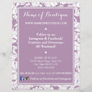 Search for femininity 8x11 flyers Girly