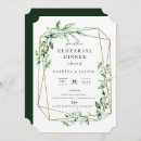 Search for geometric rehearsal dinner invitations Elegant