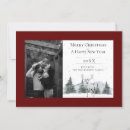Search for falling snow christmas cards Red