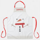 Search for snowman aprons Santa