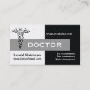 Search for doctors business cards Grey