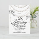 Search for glam 50th birthday invitations Black and white