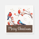 Search for christmas robin napkins Bird