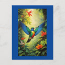 Search for blue hummingbird postcards Animal