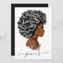 Search for girl power invitations Black