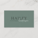 Search for forest business cards Dark green