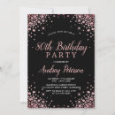 Search for gold 80th birthday invitations Black