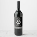 Search for dog wine labels Black