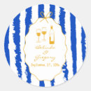 Search for striped wedding stickers Whimsical