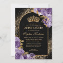Search for plum purple quinceanera invitations Quinceañera