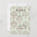 Search for damask wedding rsvp cards Vintage