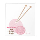 Search for hobby notepads Knitter