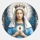 Search for virgin mary stickers Stained glass
