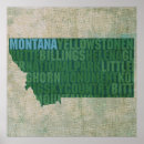 Search for map of montana posters State