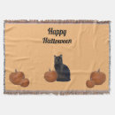 Search for halloween black cat blankets Orange