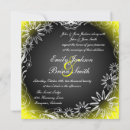 Search for yellow flower wedding invitations White