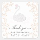 Search for swan stickers Girl baby shower