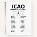 Search for pilot notebooks Phonetic alphabet