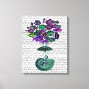 Search for purple and teal canvas prints Turquoise