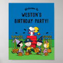 Search for halloween birthday posters Charlie brown