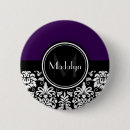 Search for damask pattern badges Black