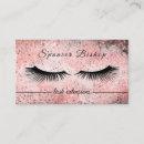 Search for eyelash business cards Rose gold