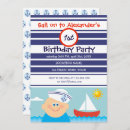 Search for sailboat birthday invitations Boy