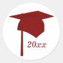 Search for graduation cap and tassel stickers Red