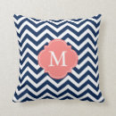Search for navy blue and coral cushions Pattern